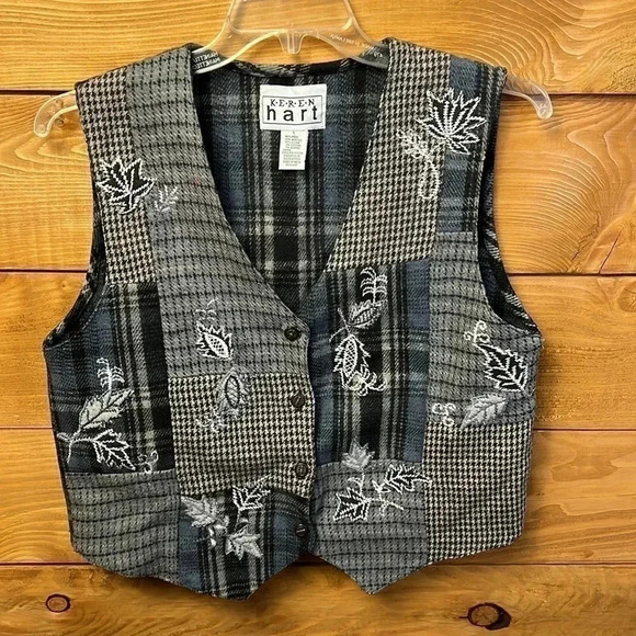 WOMENS KAREN HART VEST BLUE SIZE LARGE - Picture 4 of 6
